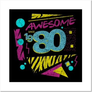 Awesome Since 1980-80’s Birthday Celebration, 41st Birthday Posters and Art